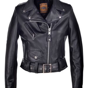 Women's Cropped Perfecto® in Lambskin Leather Jacket 218w